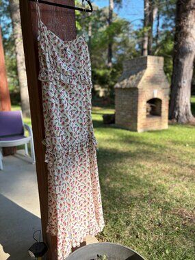 SLATE AND WILLOW Size 16 Floral Dress with Tie Straps